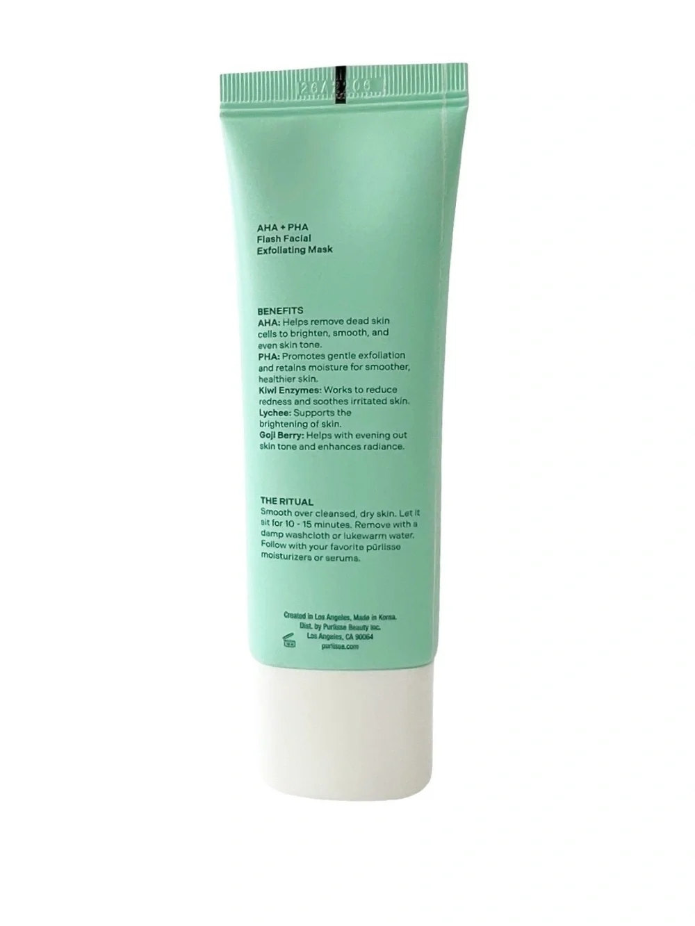 Purlisse Beauty AHA + PHA Flash Facial Exfoliating Mask NIB